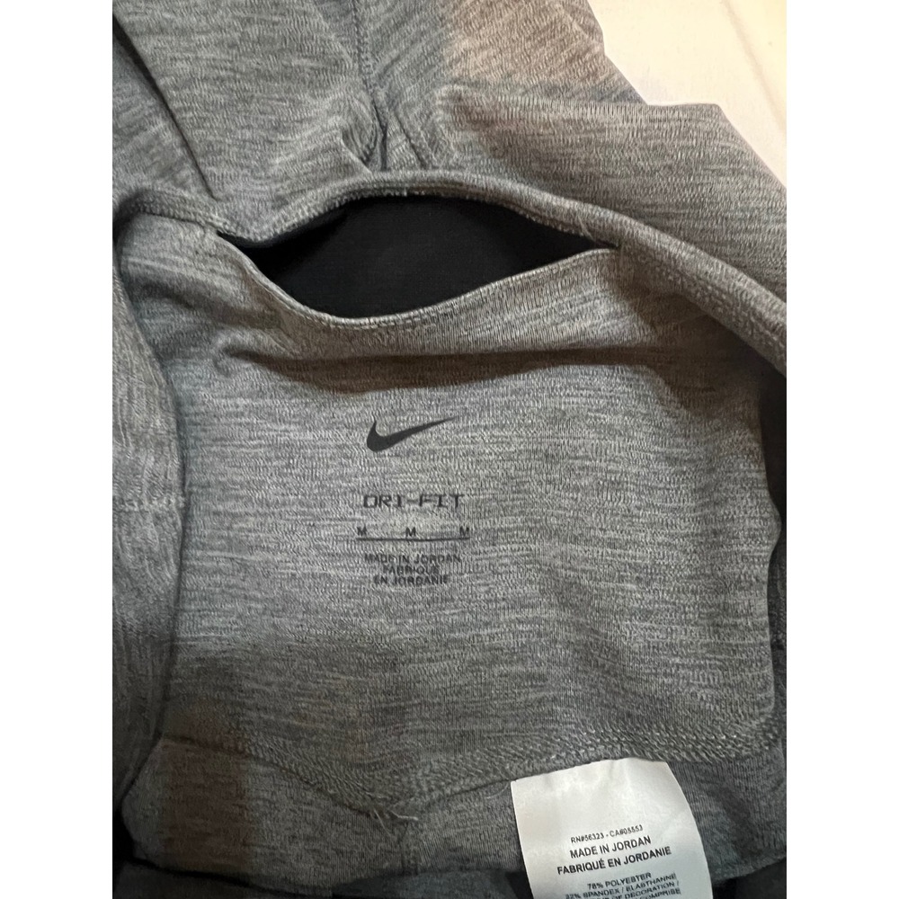 Nike Dri-FIT Womens Leggings Medium Gray Athletic Workout - Picture 4 of 7
